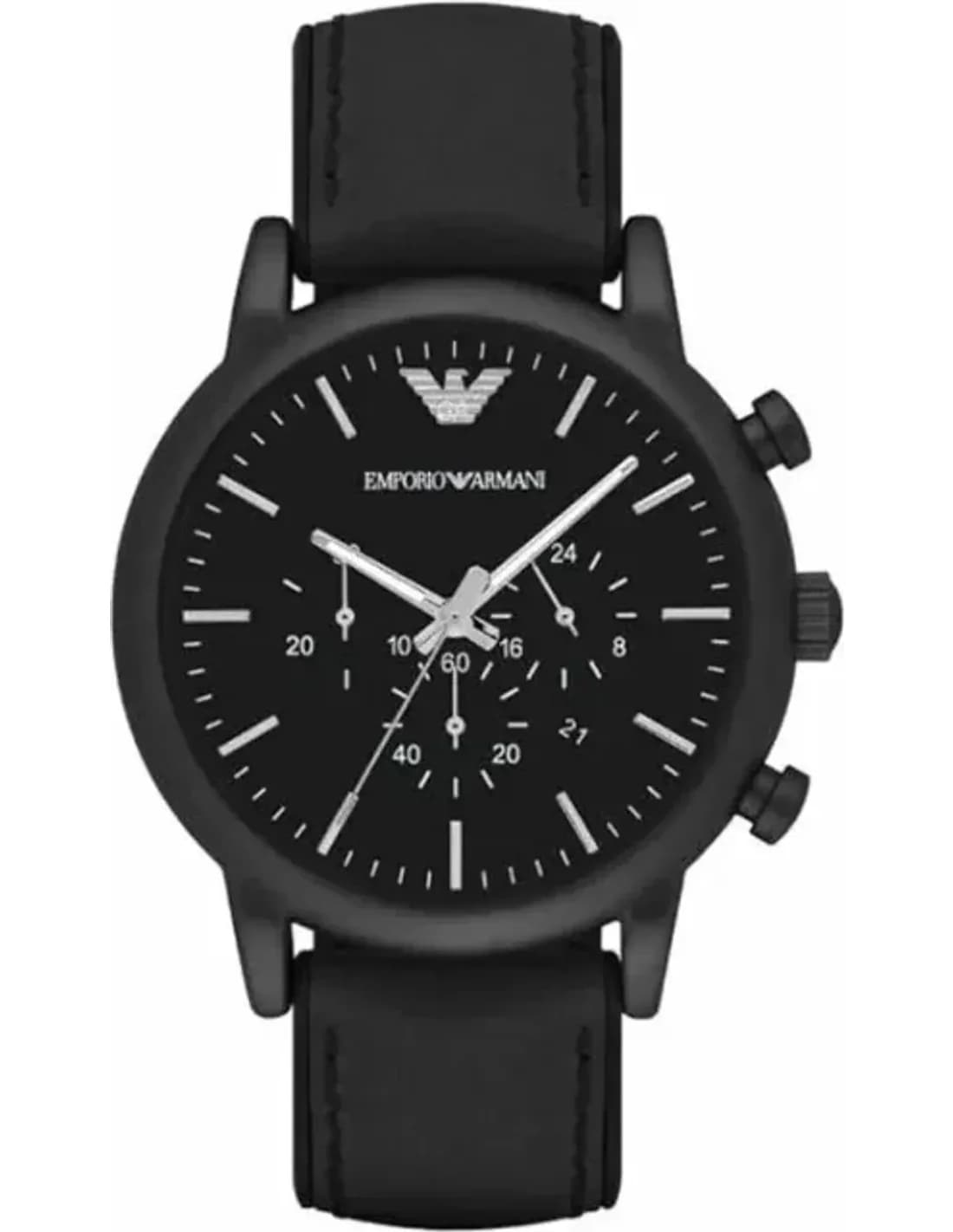Montre Homme Emporio Armani AR1968 - Cadran et bracelet noir maille milanaise
