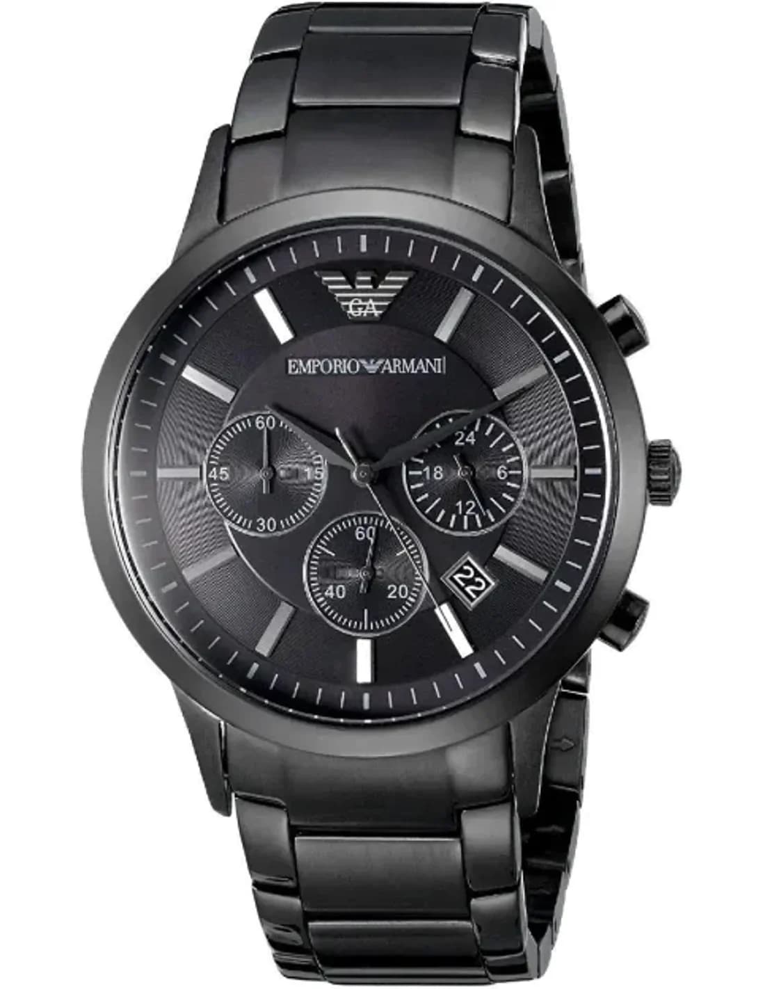 Montre Homme Emporio Armani AR2453 - Chronographe Acier Noir