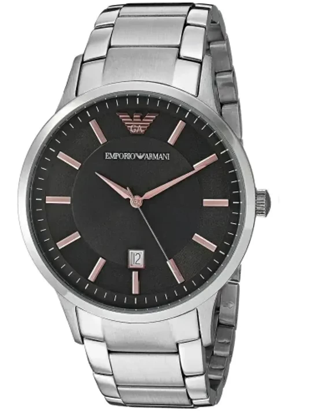 Montre Homme Emporio Armani Renato AR2514 Cadran Gris Acier Argent