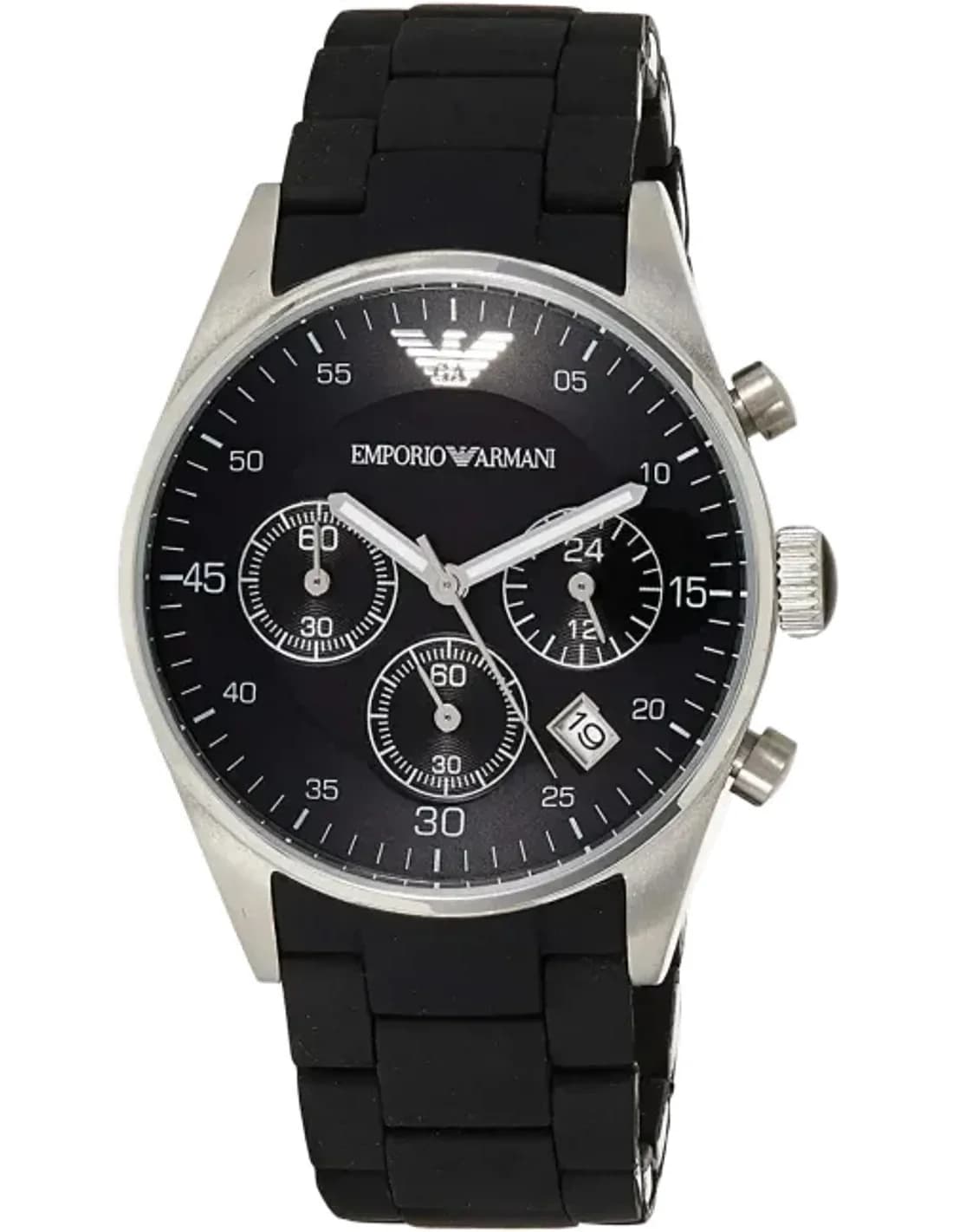 Montre Homme Emporio Armani AR5866 Chronographe - Cadran et Bracelet Noir
