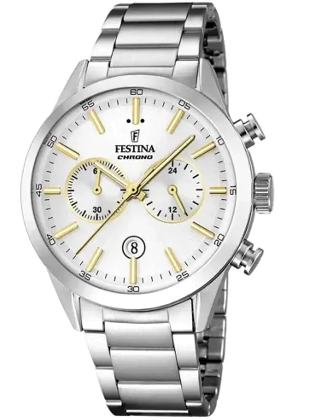 Montre Homme Festina F16826/D en Acier Inoxydable Argenté - Chronographe Quartz