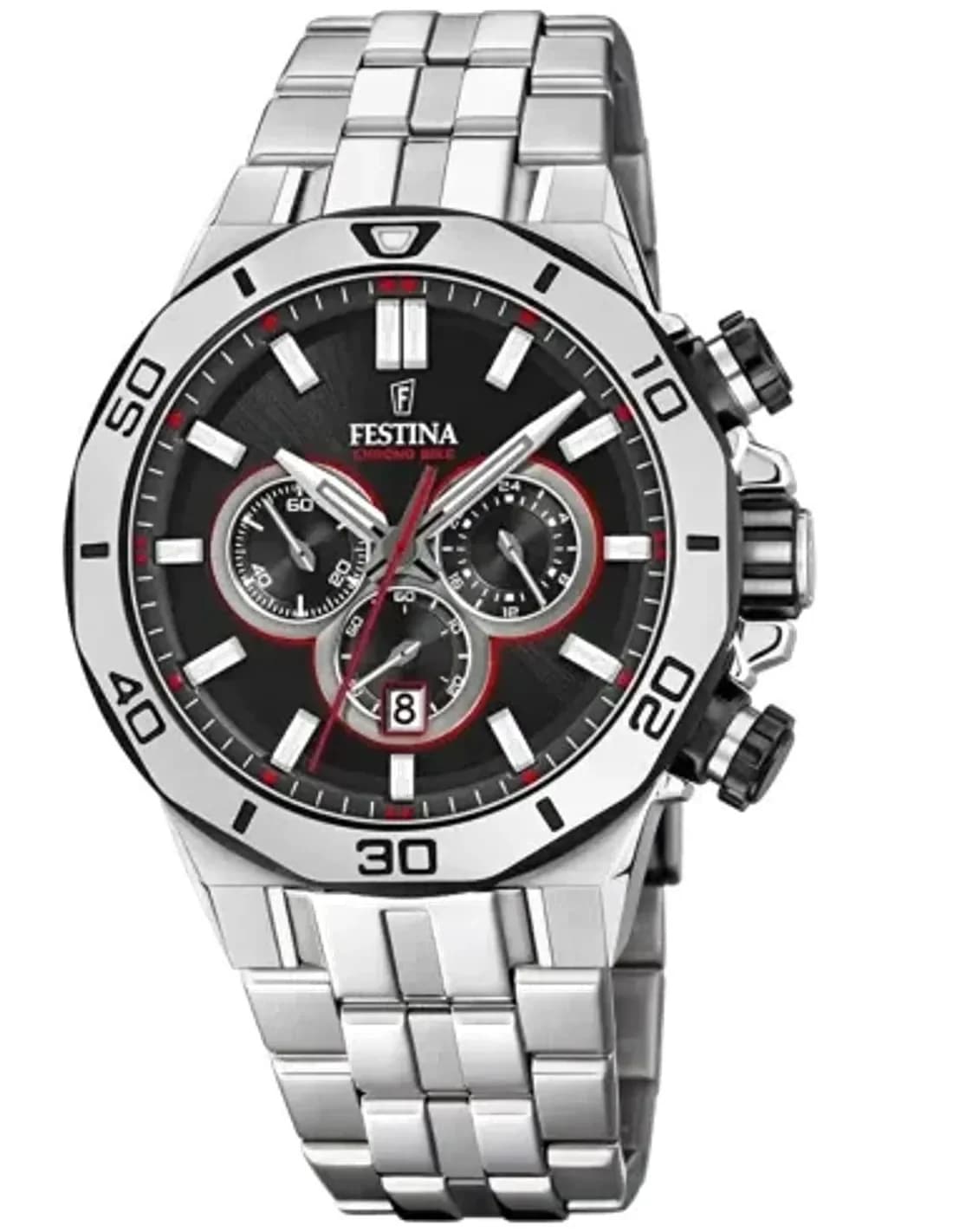 Montre Homme Festina F20448/4 Chronographe Acier Cadran Noir