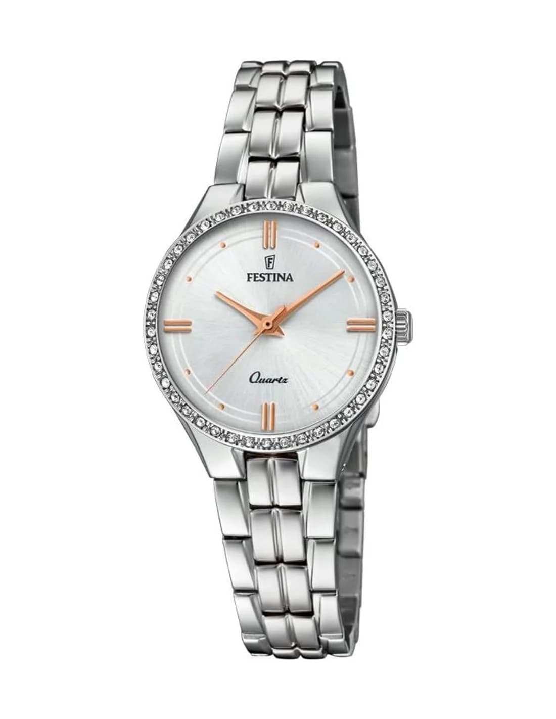 Montre Festina F20218/1 pour Femme en Acier Argenté à Bracelet Maillons