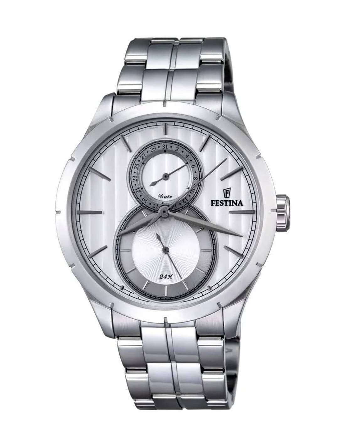 Montre Homme Festina Retro F16891/1 Cadran Gris Acier Argenté