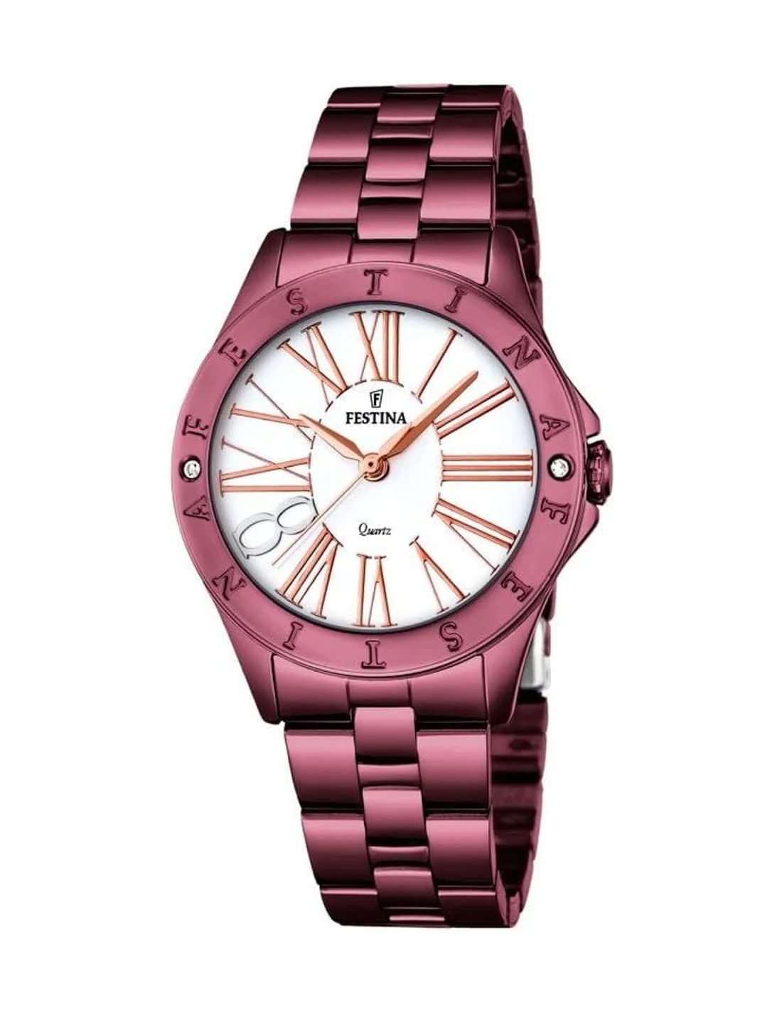Montre Femme Festina F16928/1 Boyfriend - Cadran Marron & Bracelet Acier