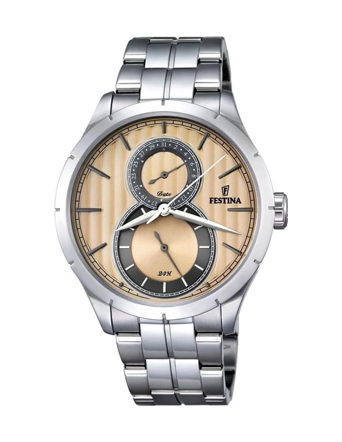 Montre Homme Festina Retro F16891/4 en Acier Inoxydable Argenté