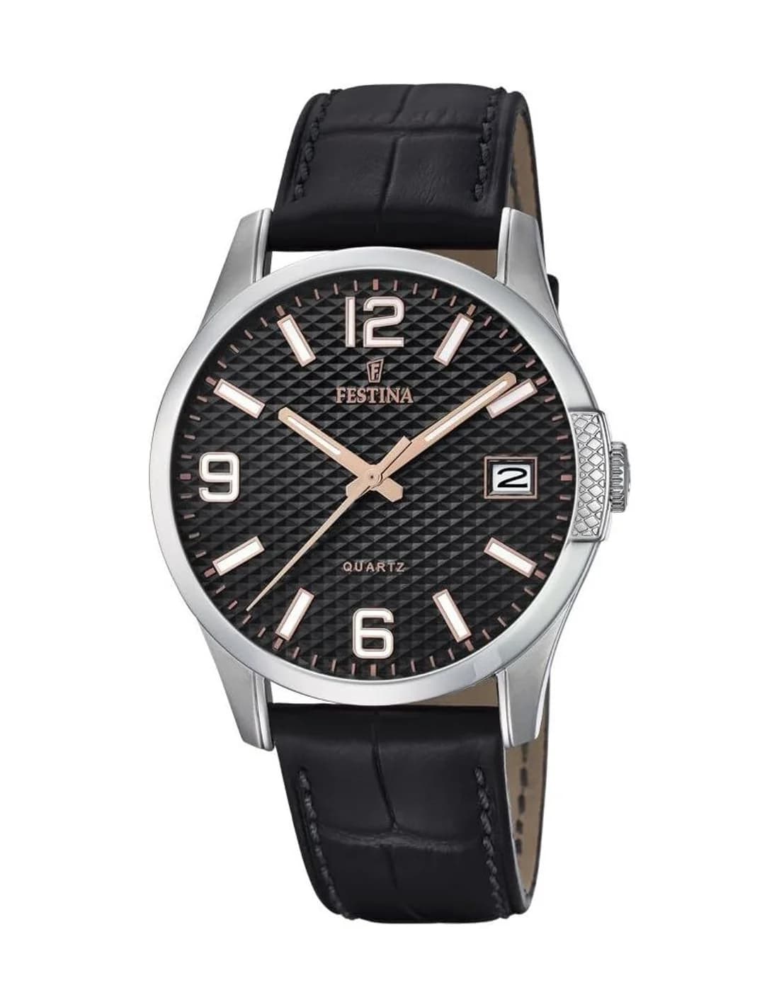 Montre Homme Festina F20205/4 - Cadran Noir, Cuir Noir, Petite Seconde