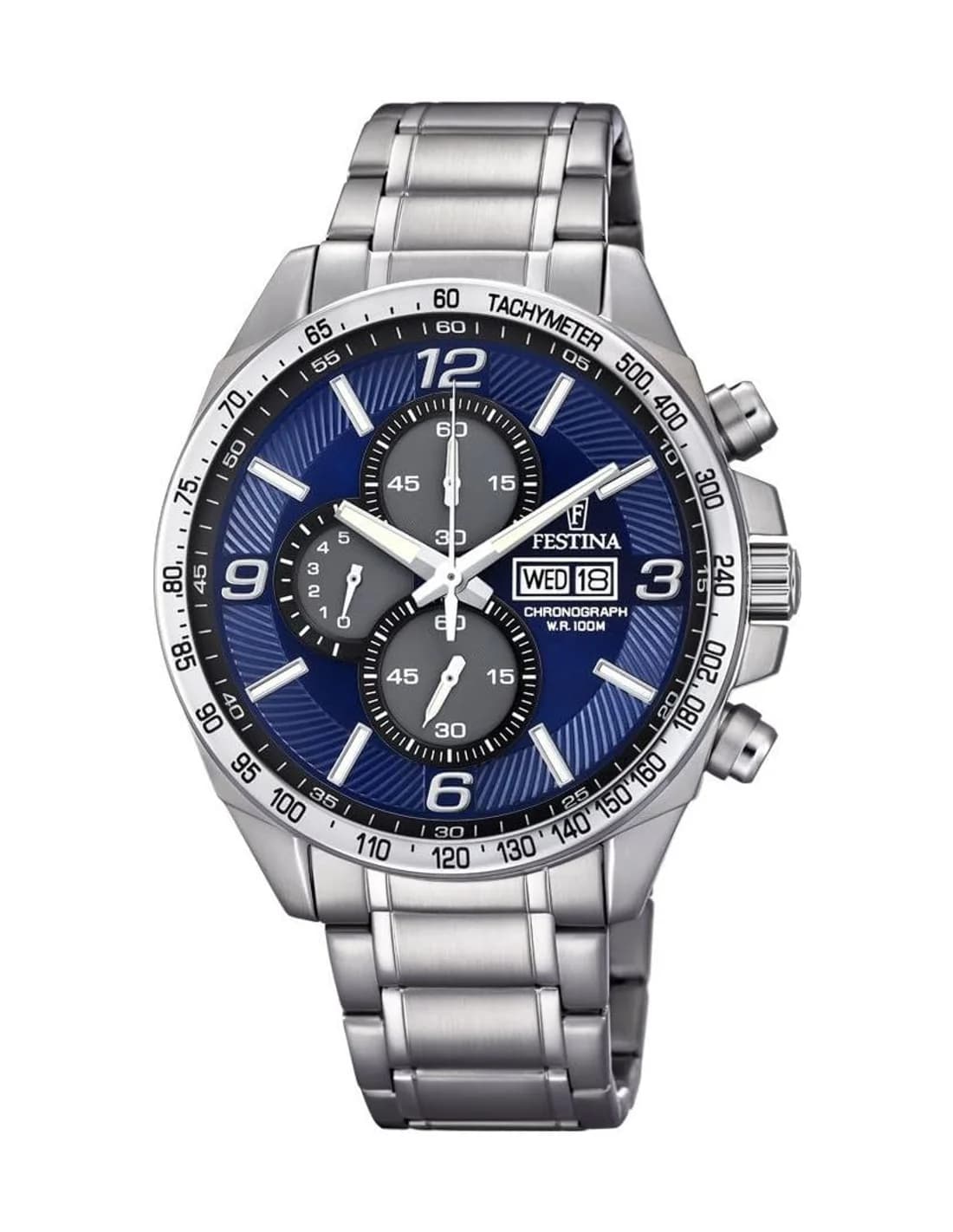 Montre Homme Festina F6861/3 Cadran Bleu Acier Inoxydable