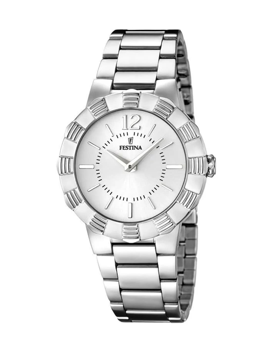 Montre Festina F16730/1 pour Femme, Cadran et Bracelet Acier Argenté