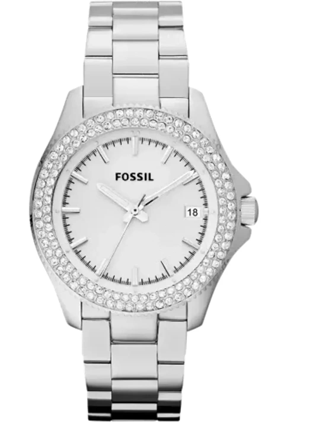 Montre Femme Fossil AM4452 en Acier Inoxydable Argent