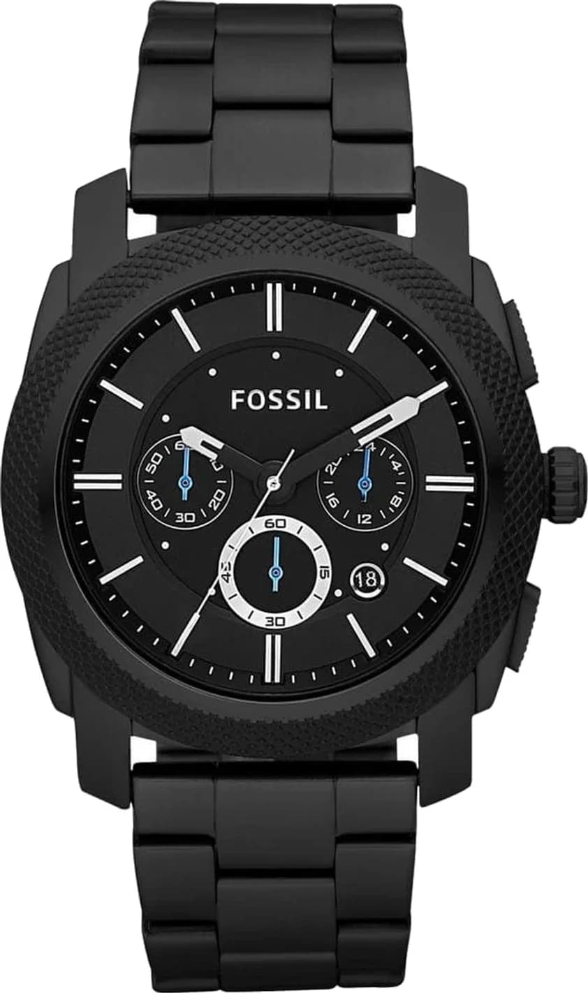 Montre Homme Fossil Machine FS4552 en acier noir