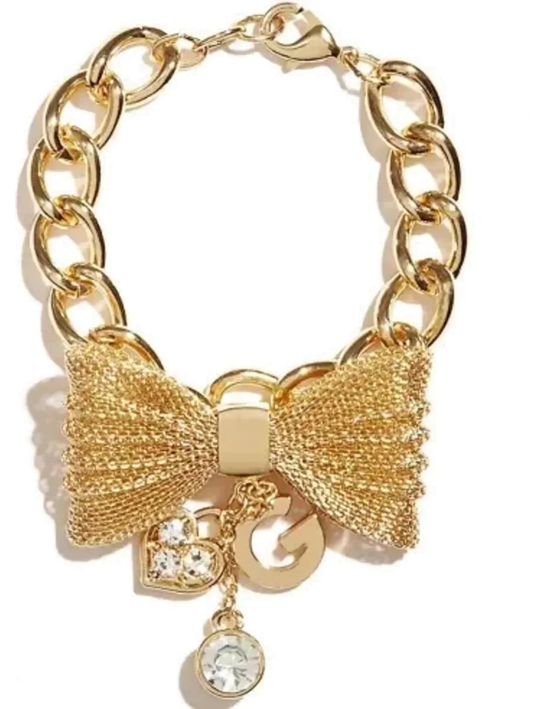 Bracelet Guess pour Femme en Acier Doré 290005-21 avec Noeud Papillon
