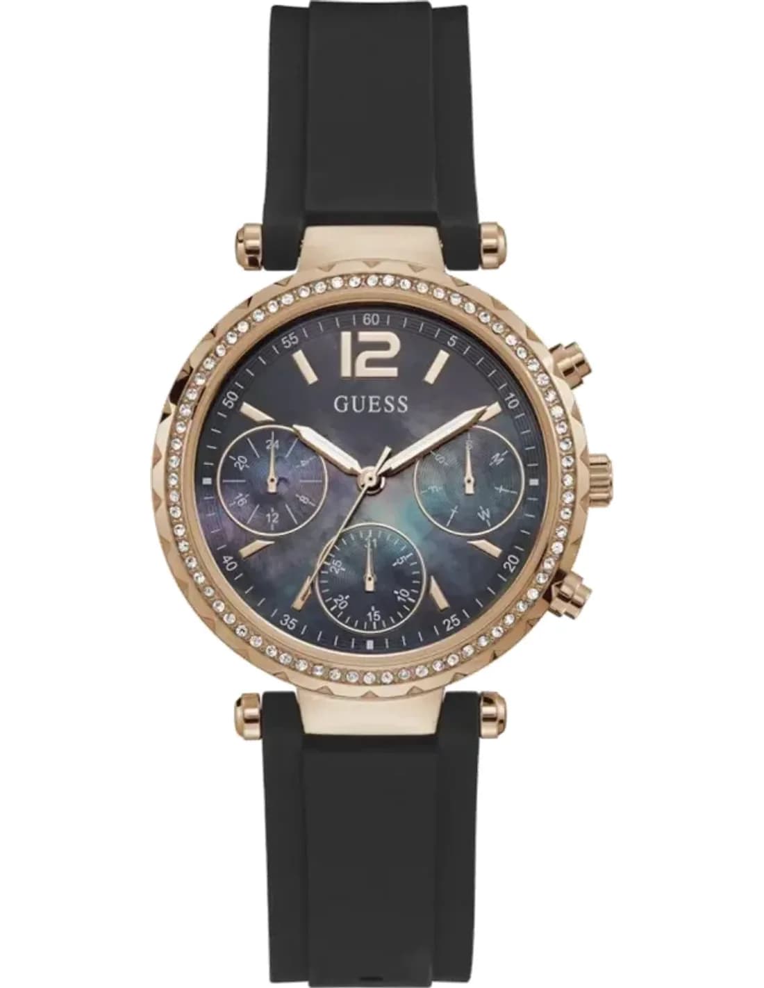 Montre Femme Guess GW0113L2 Cadran Nacre et Bracelet Acier Noir