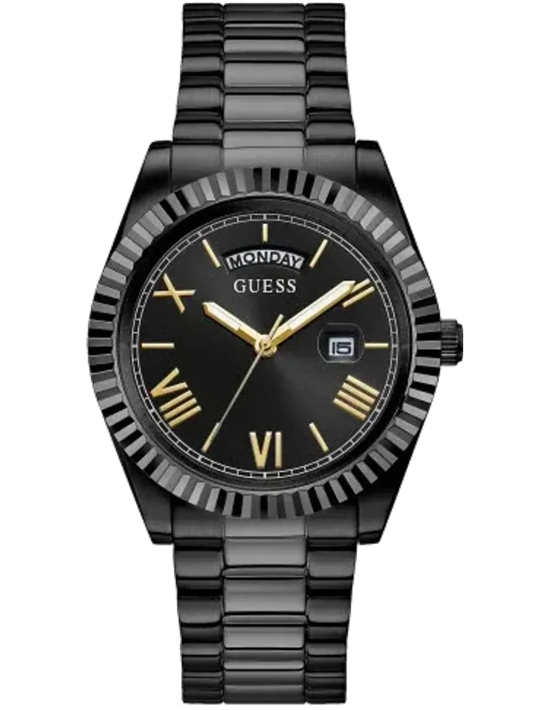 Montre Homme Guess Connoisseur GW0265G4 en Acier Inoxydable Noir