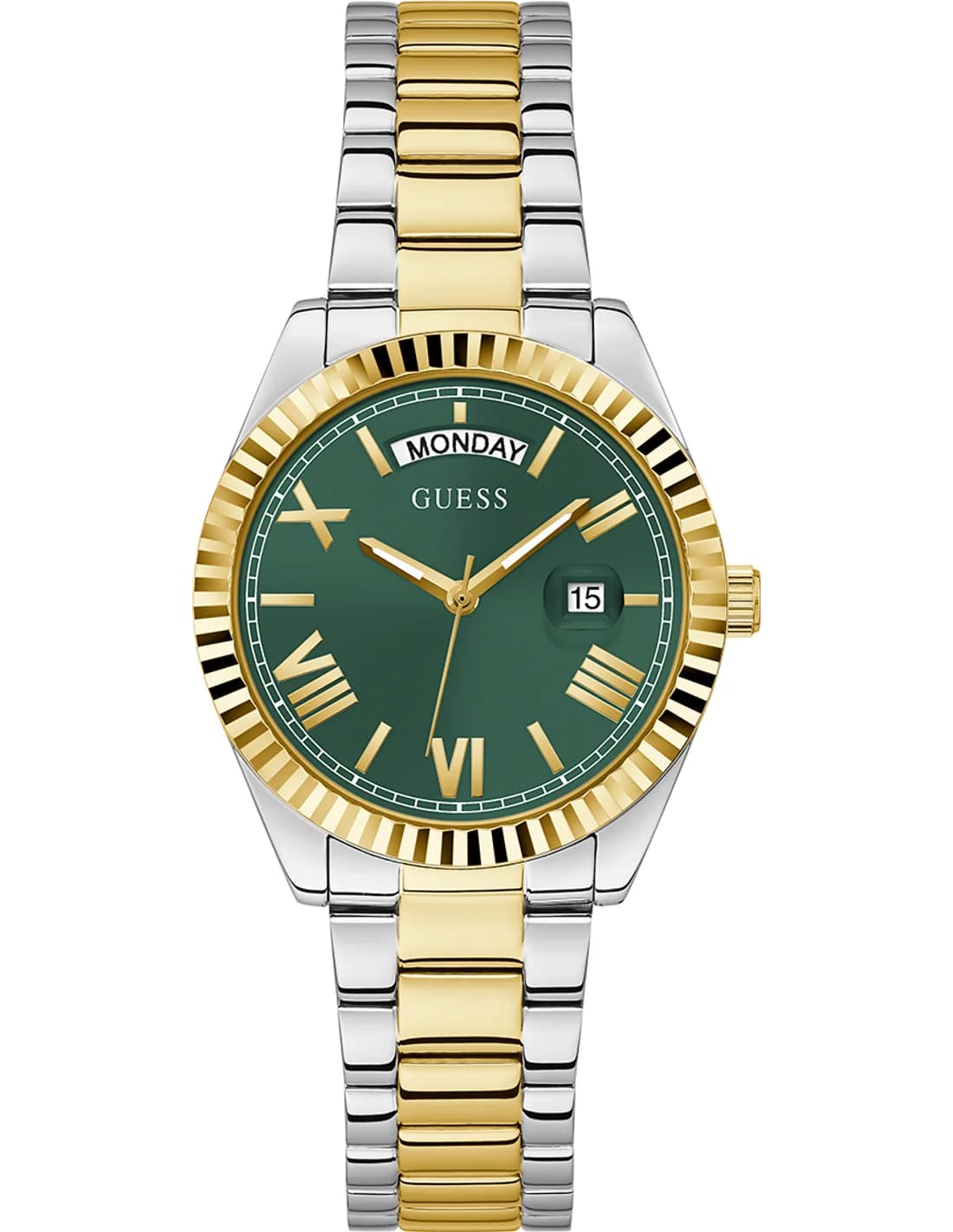 Montre Femme Guess Luna GW0308L5 cadran vert bracelet acier