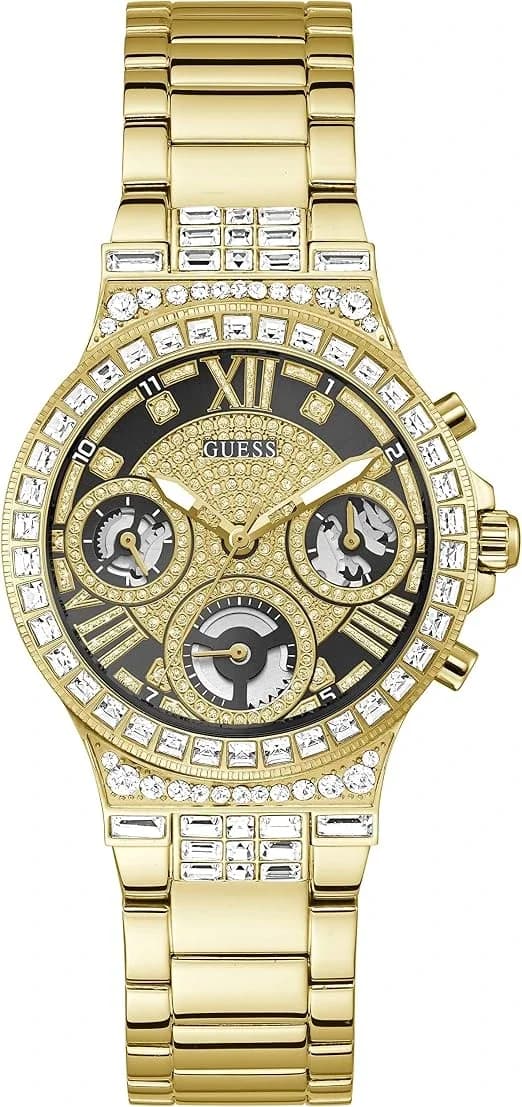Montre Femme Guess GW0320L5 bracelet acier doré boitier orné de strass