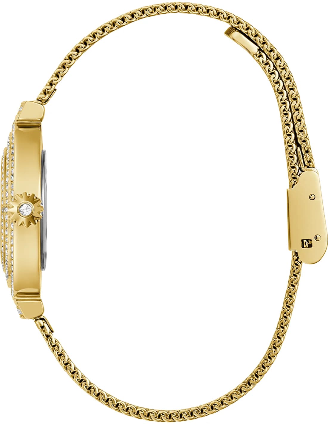 Zoom sur le cadran or du Guess GW0550L2