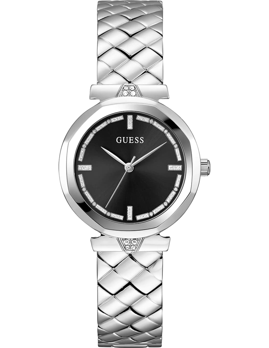 Montre Femme Guess Rumour GW0613L1 cadran noir bracelet acier
