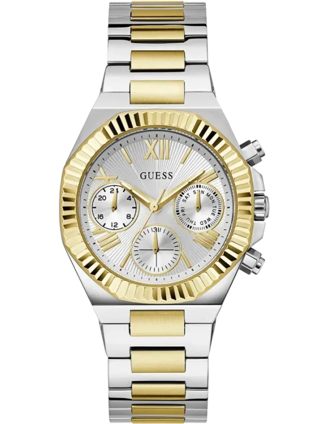 Montre Femme Guess GW0769L3 Bicolore Acier Argent/Or Cadran Multifonctions