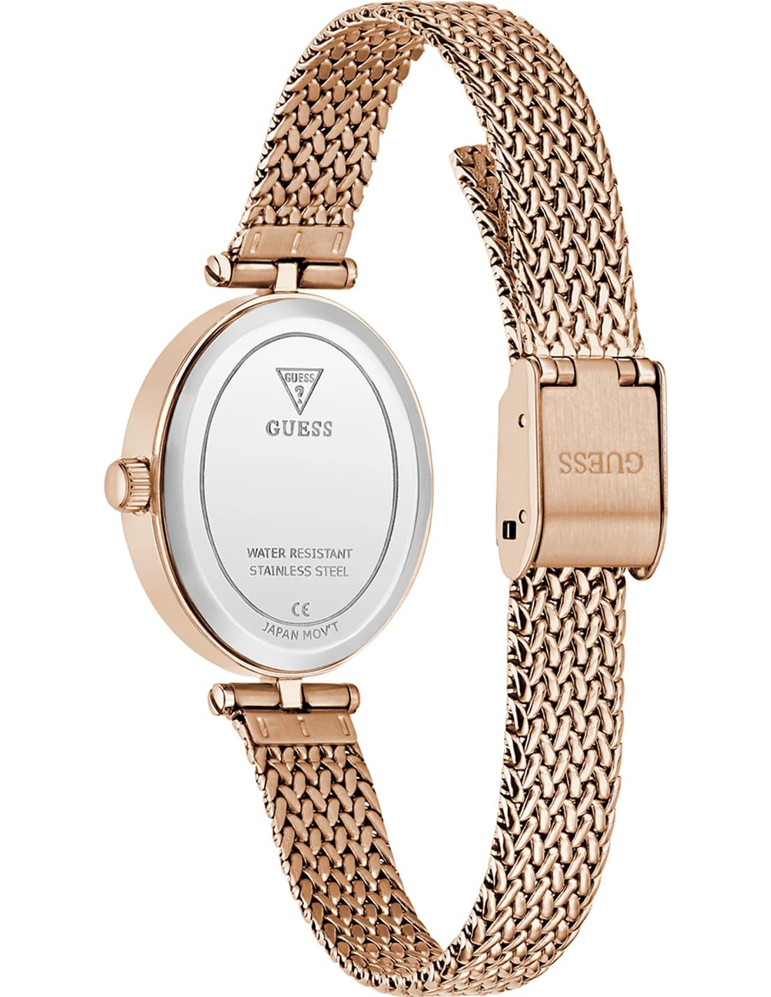Zoom sur le cadran bordeaux du Guess GW0935L3