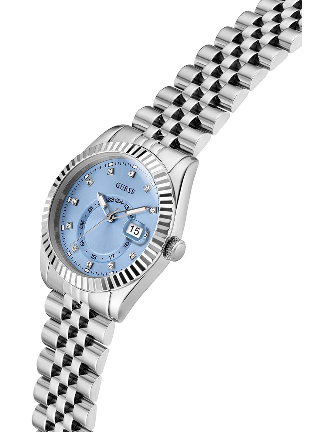 Le garde-temps Guess GW0936L1 vu de profil