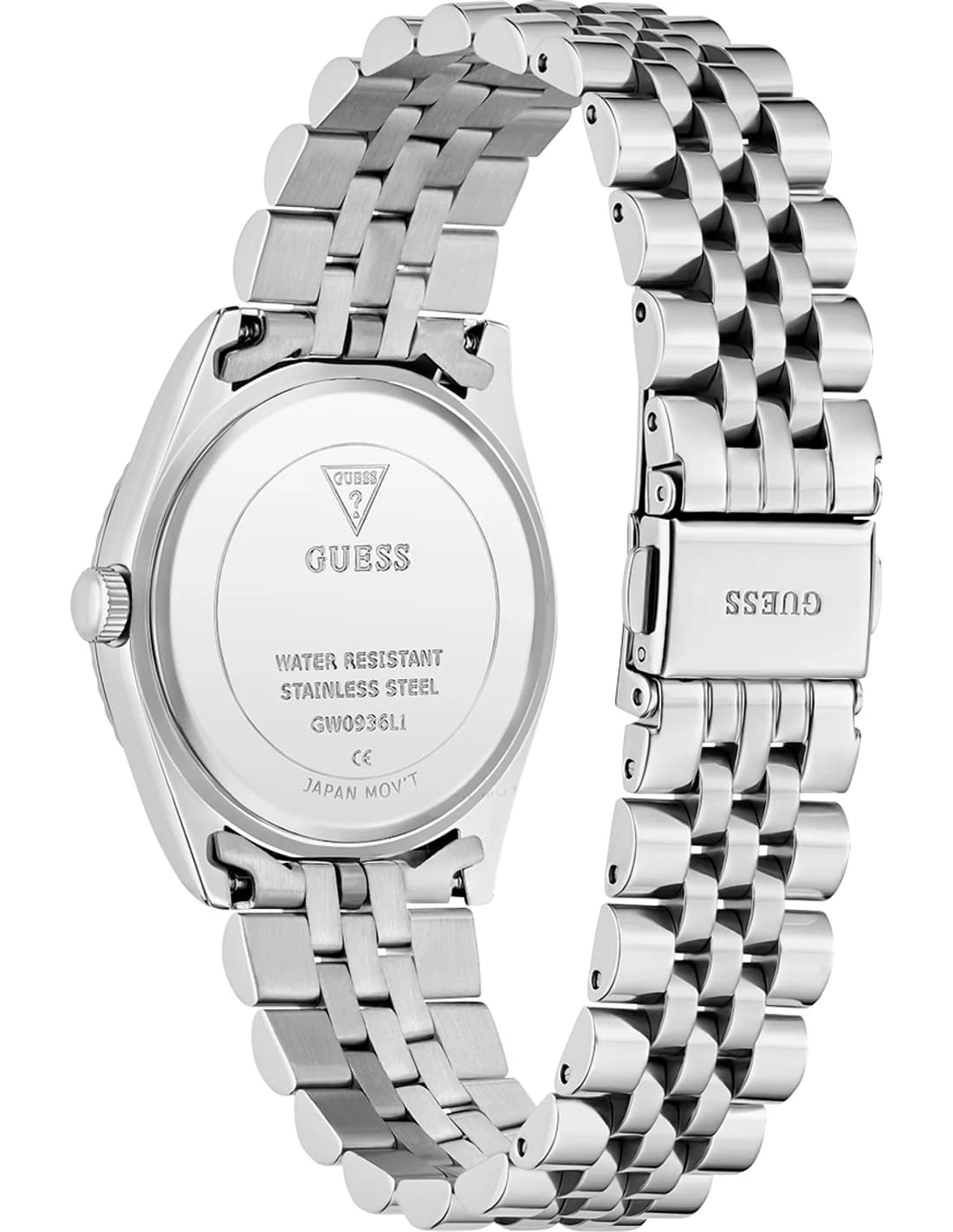 Zoom sur le cadran bleu du Guess GW0936L1