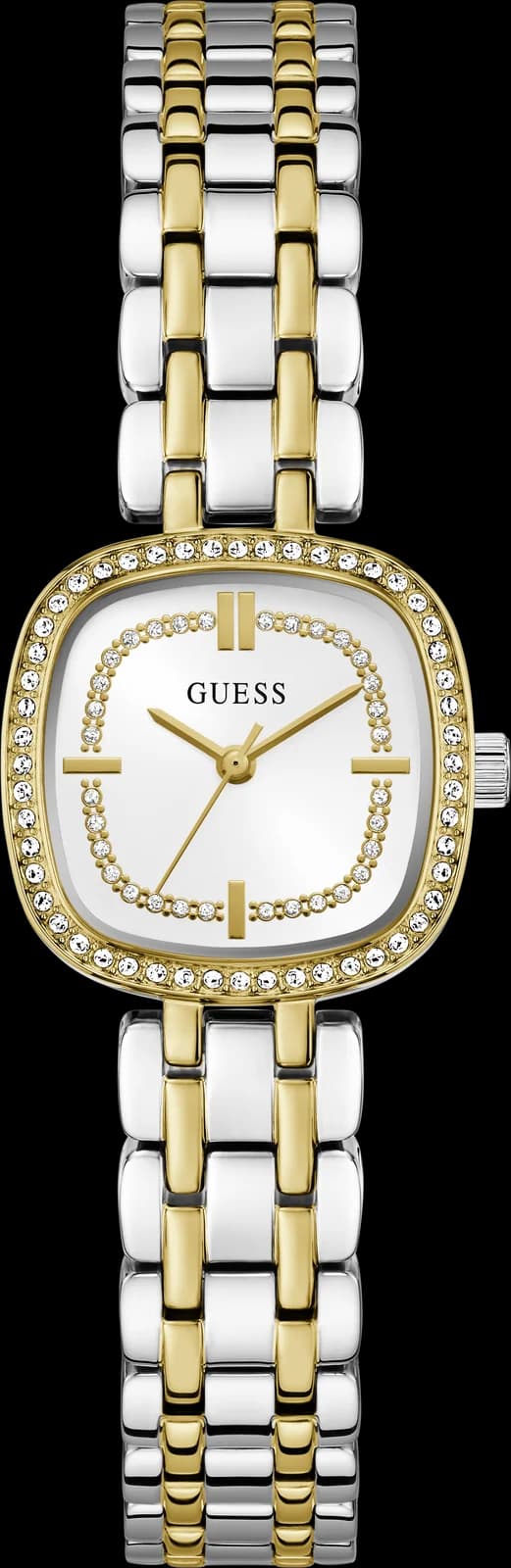 Montre Femme Guess Hazel GW1018L3 cadran blanc bracelet acier