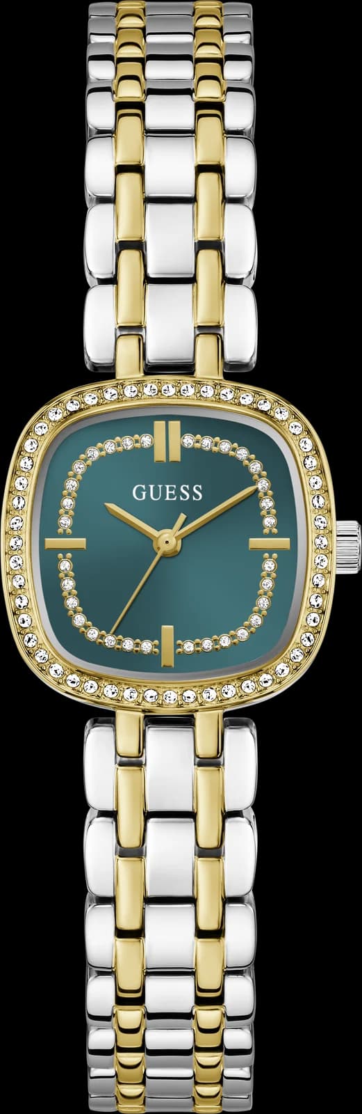 Montre Femme Guess Hazel GW1018L6 cadran vert bracelet acier