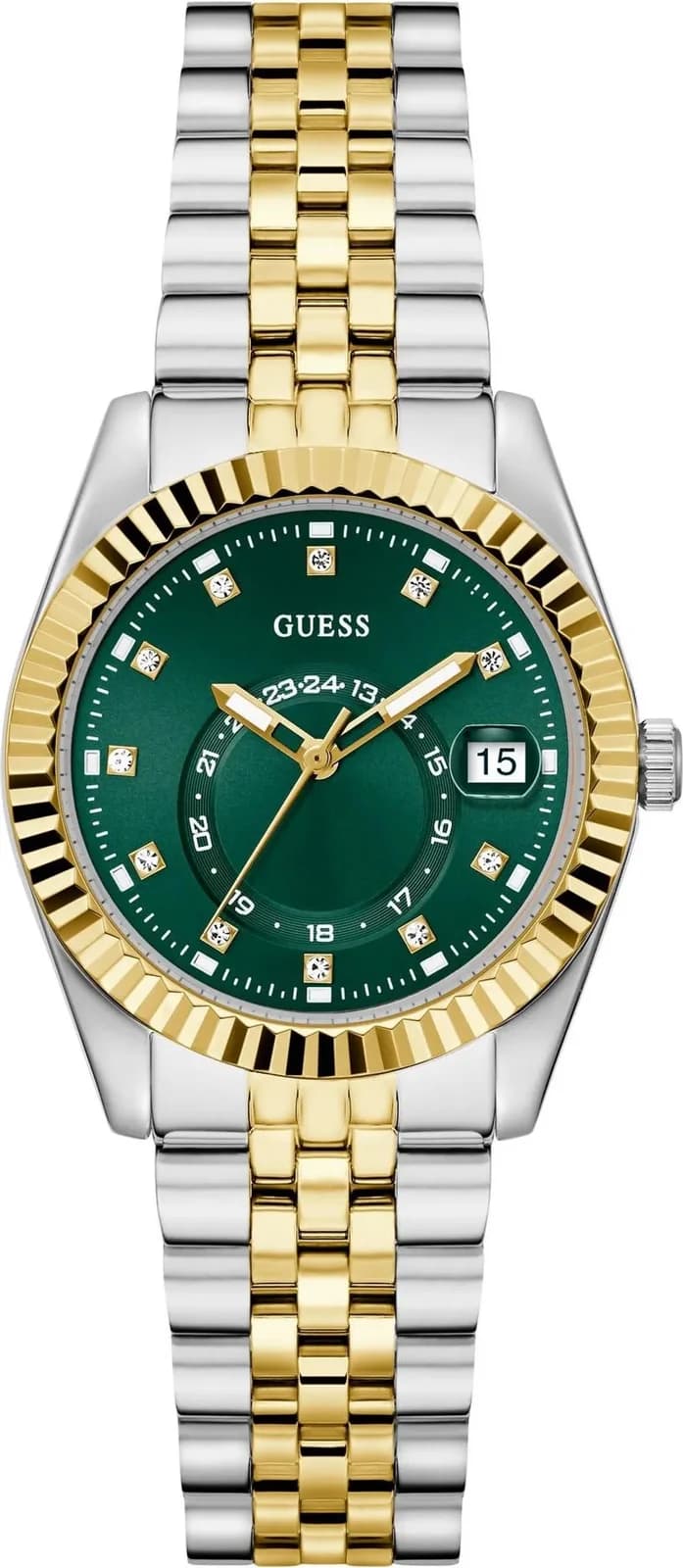 Montre Guess Jada GW0936L3 femme cadran argent bracelet acier bicolore