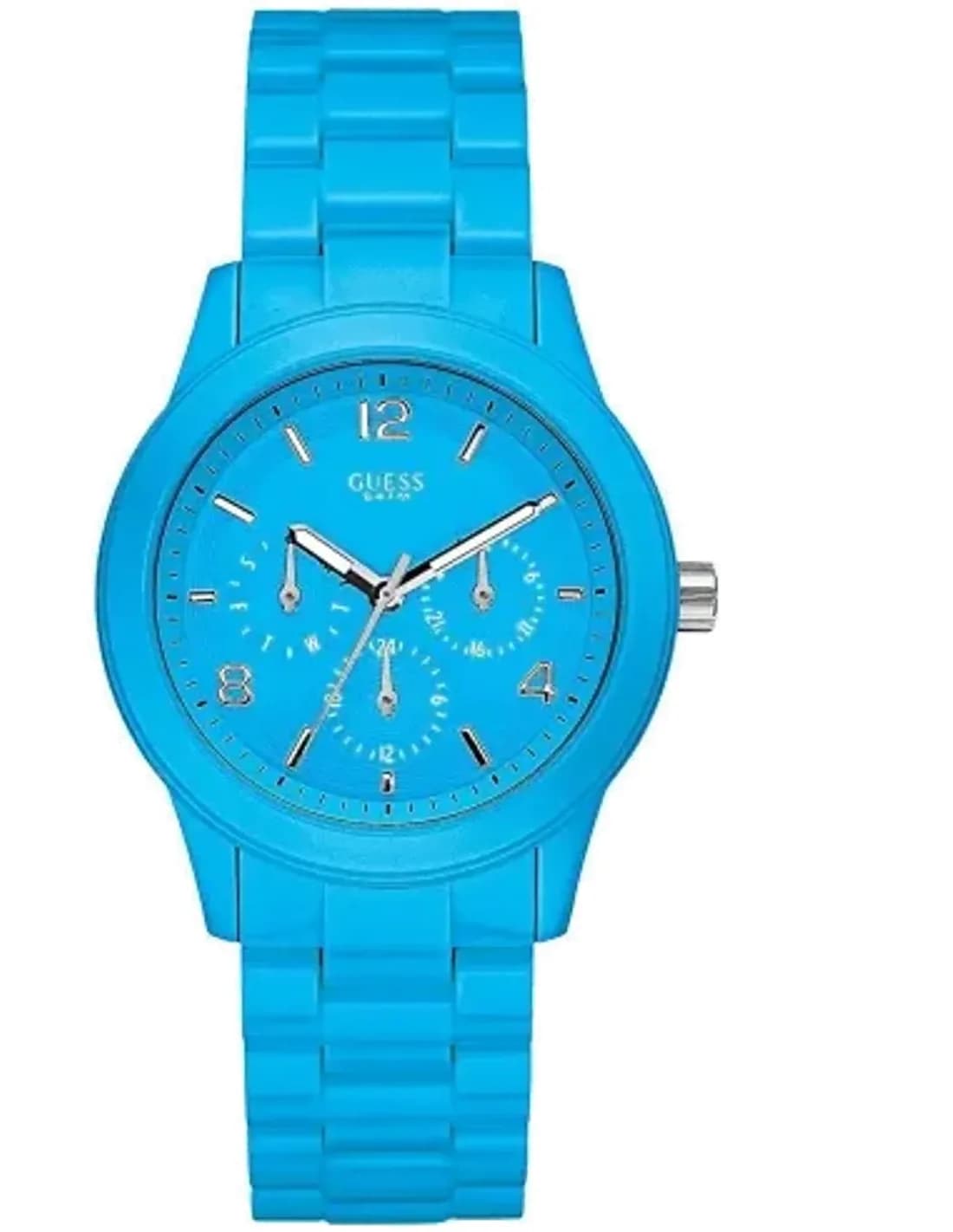 Montre Femme Guess W11603L5 Mini Spectrum en Résine et Cristaux Bleu