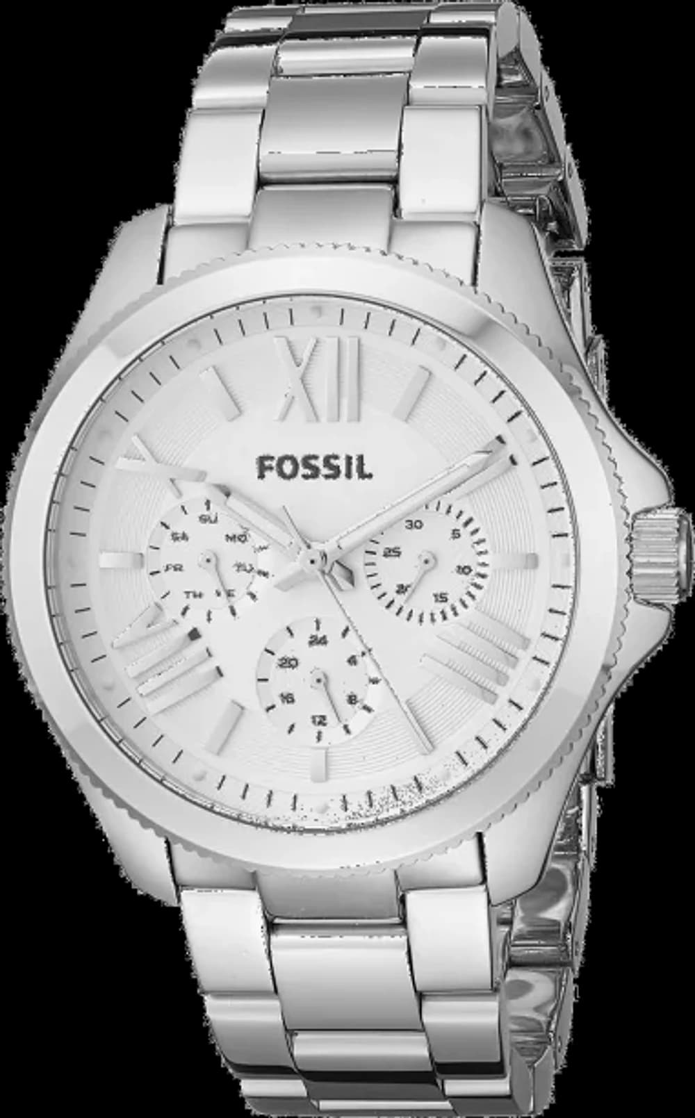 Montre Fossil Cecile AM4509 femme argent bracelet acier inoxydable
