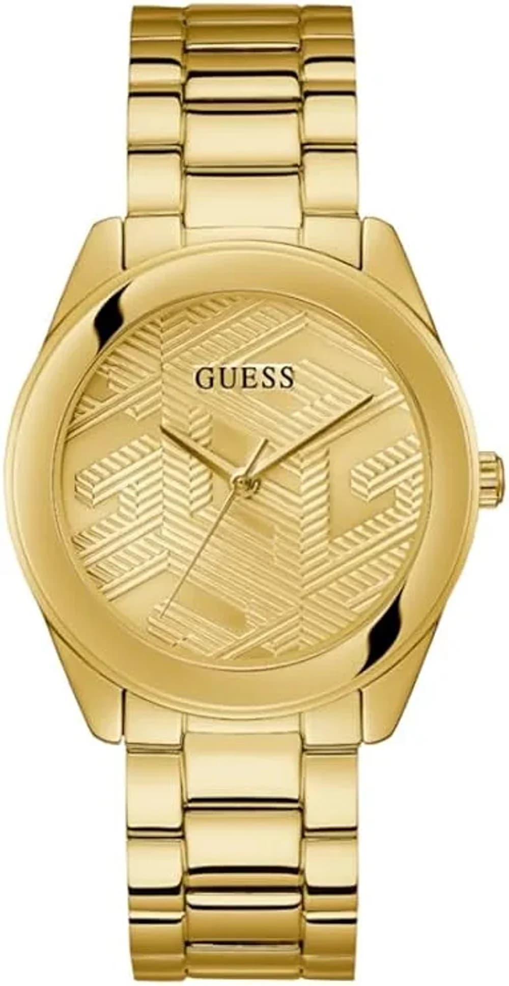 Montre Guess Cubed GW0606L2 femme dorée, acier inoxydable doré 40mm, quartz 3 ATM