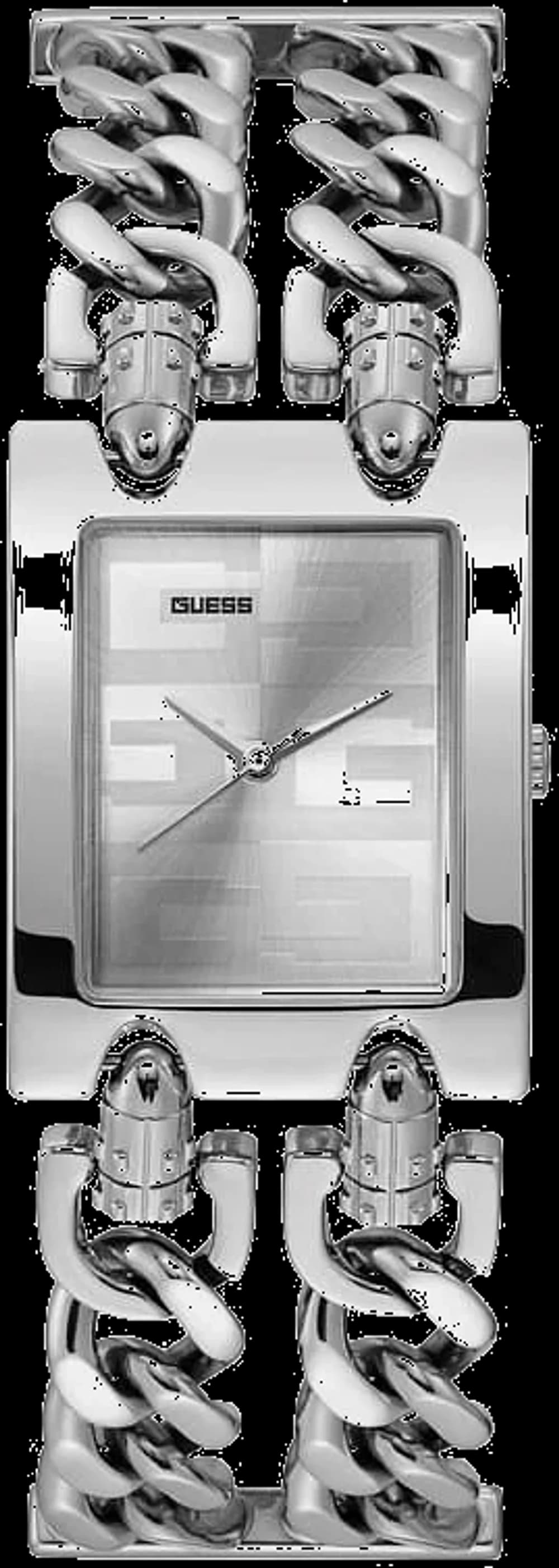 Garde-temps Guess GW0294L1 pour femme, bracelet acier, cadran argenté