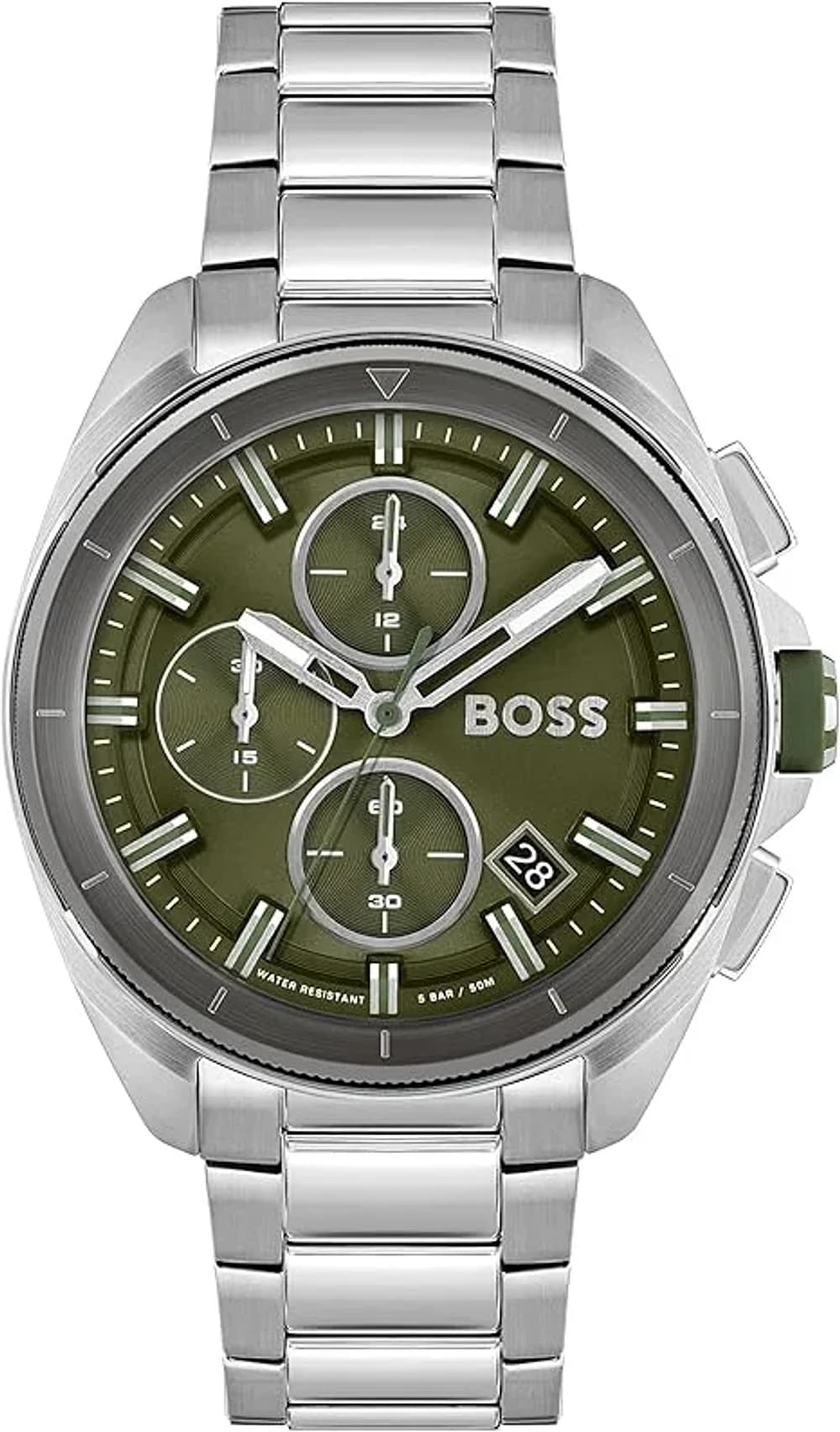 Montre Hugo Boss Volane 1513951 homme argentée, acier inoxydable 44mm, quartz 5 ATM