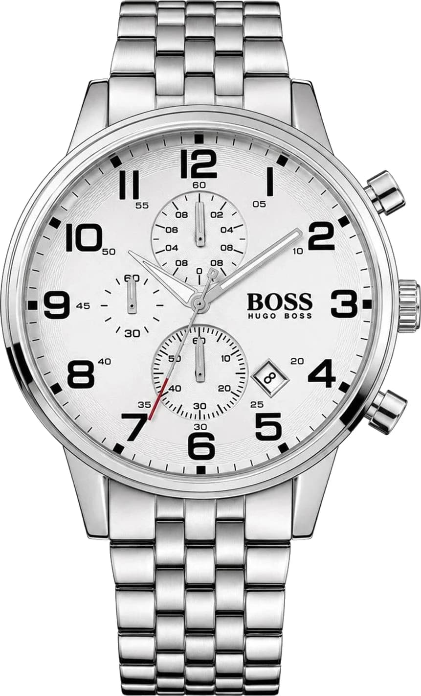 Montre Homme Hugo Boss 1512445, Cadran et Bracelet Argent Acier