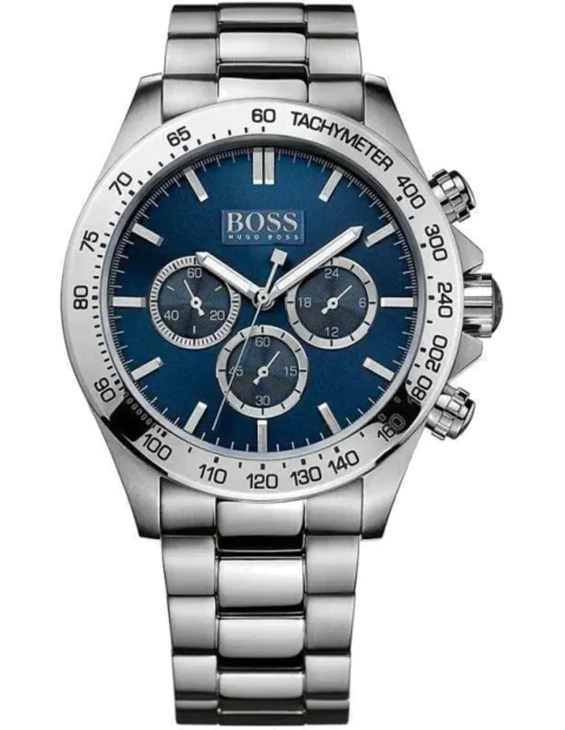 Montre Homme Hugo Boss Sport 1512963 Chronographe Cadran Bleu Acier