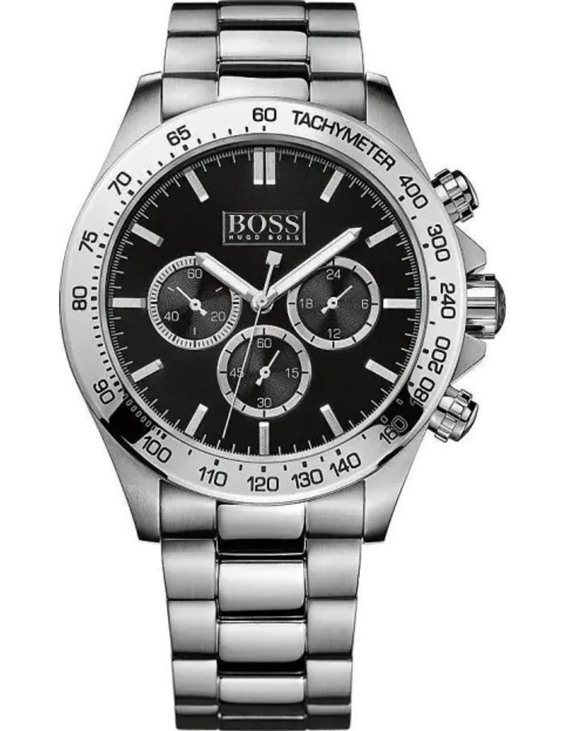 Montre Homme Hugo Boss Sport Ikon 1512965 Cadran Noir Acier Inoxydable