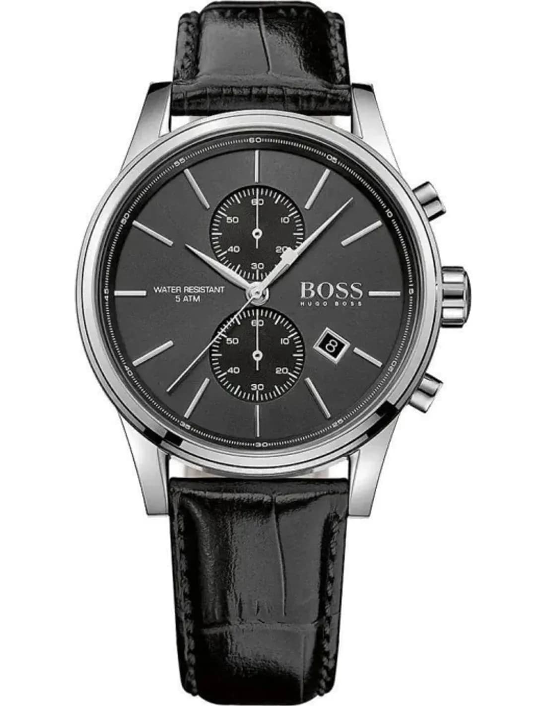 Montre Homme Hugo Boss 1513279 - Cadran et bracelet noir en cuir
