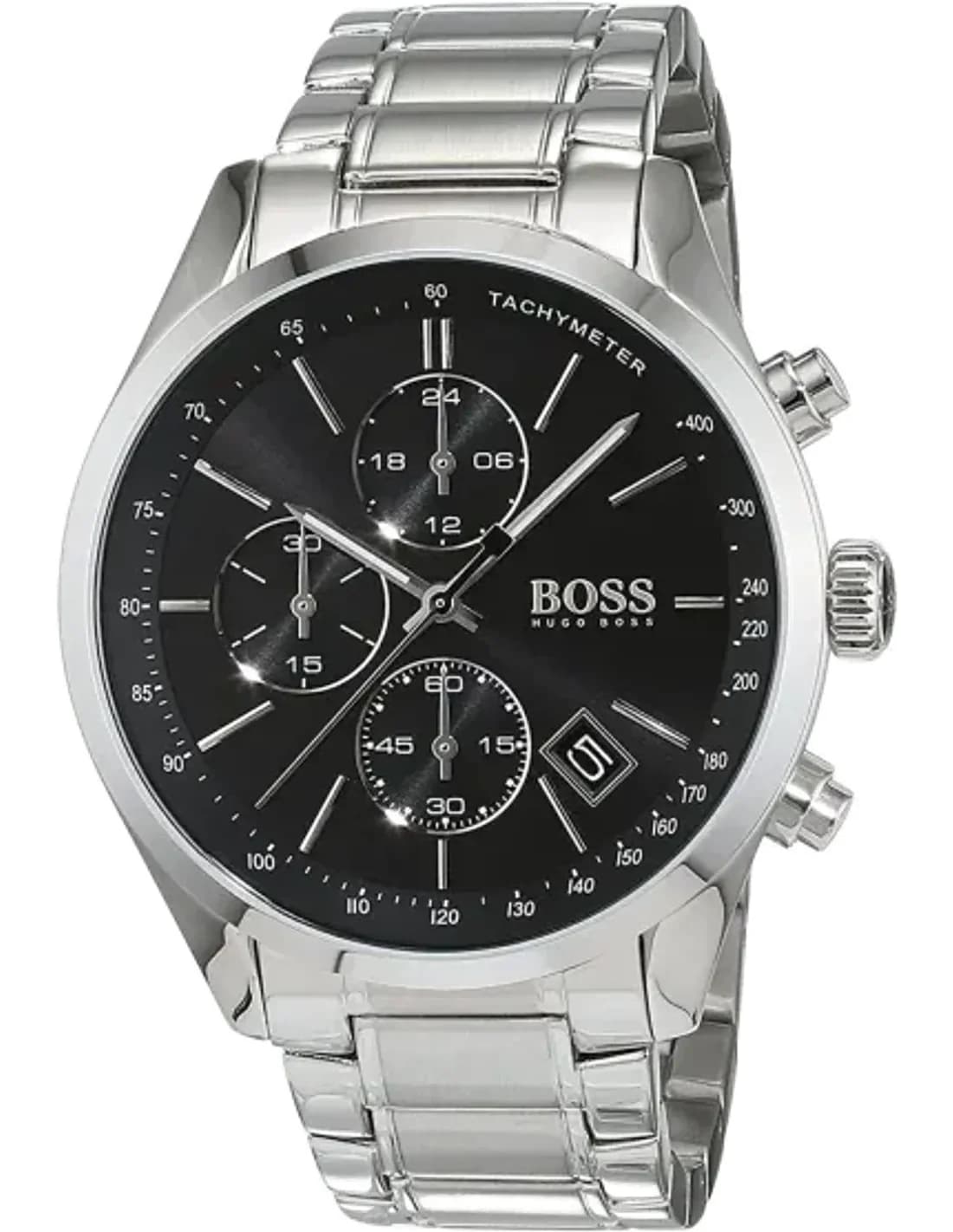 Montre Homme Hugo Boss 1513477 Chronographe Sport Cadran Noir Acier