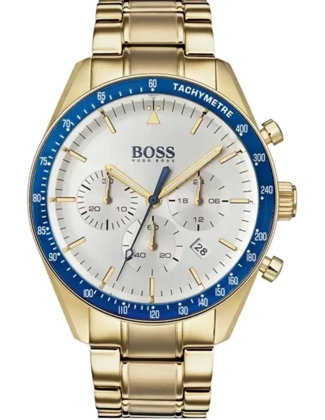 Montre Homme Hugo Boss Trophy 1513631 Acier Doré - Chronographe Sport 44mm