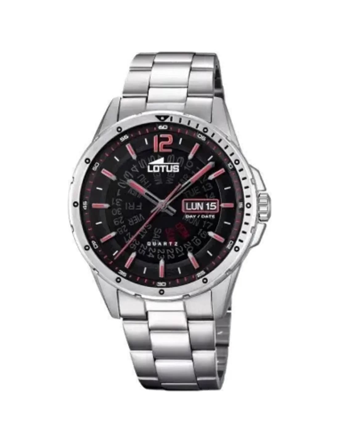 Montre Homme Lotus L18524/3 Acier, Cadran Bleu Soleillé