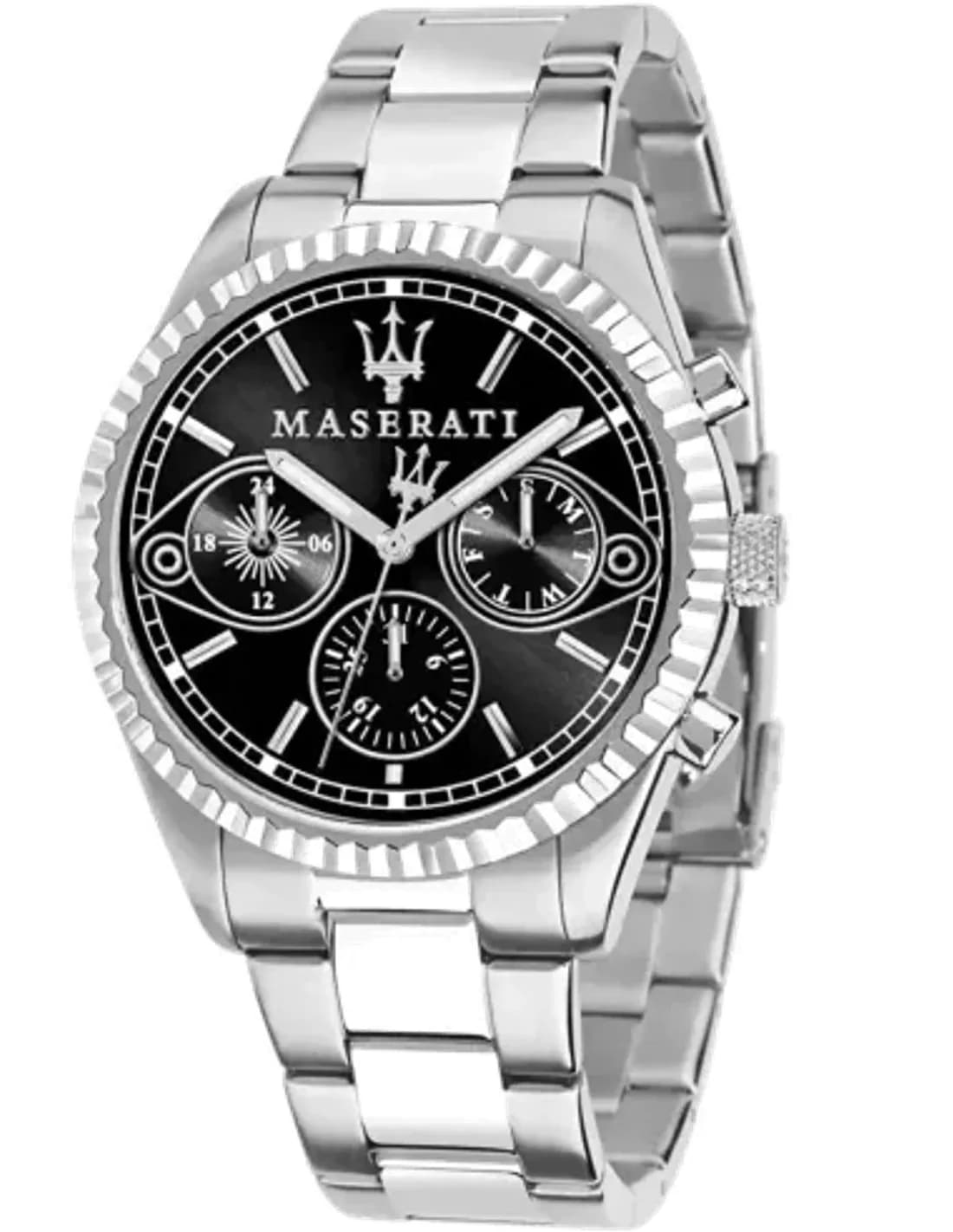 Montre Homme Maserati Competizione R8853100014 Cadran Noir Acier Inoxydable