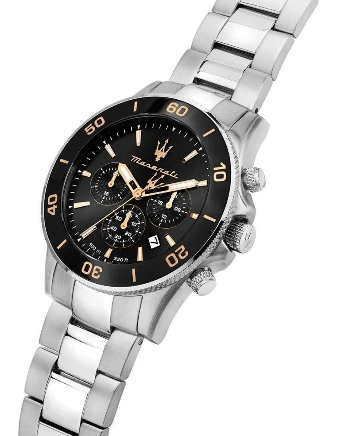 Le garde-temps Maserati R8873600003 vu de profil