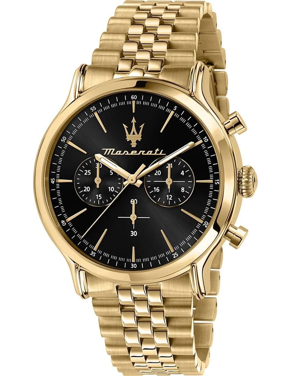 Montre Maserati Epoca R8873618023 homme dorée, acier inoxydable 42mm, quartz 10 ATM