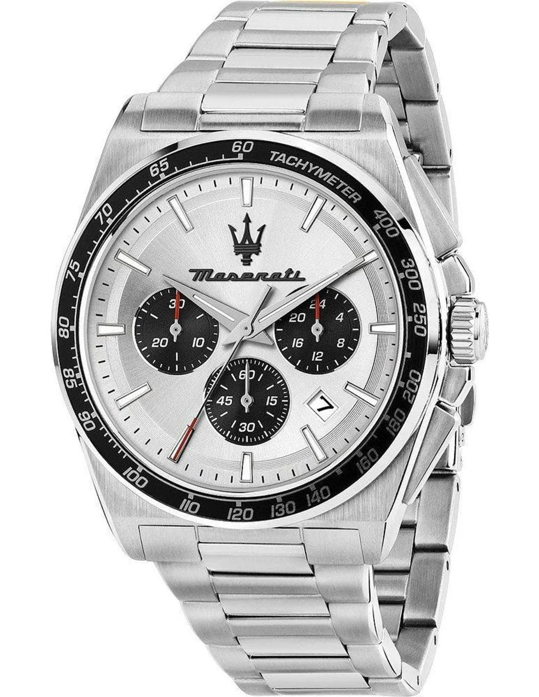 Montre Maserati Velocità R8873652006 homme argentée, acier inoxydable 43mm, quartz 10 ATM