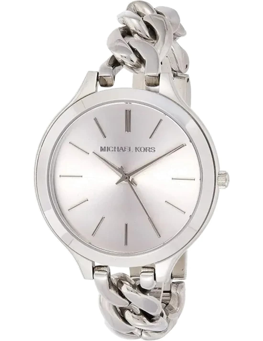 Montre Femme Michael Kors MK3279 Runway - Cadran et Bracelet Chaîne en Acier Argenté