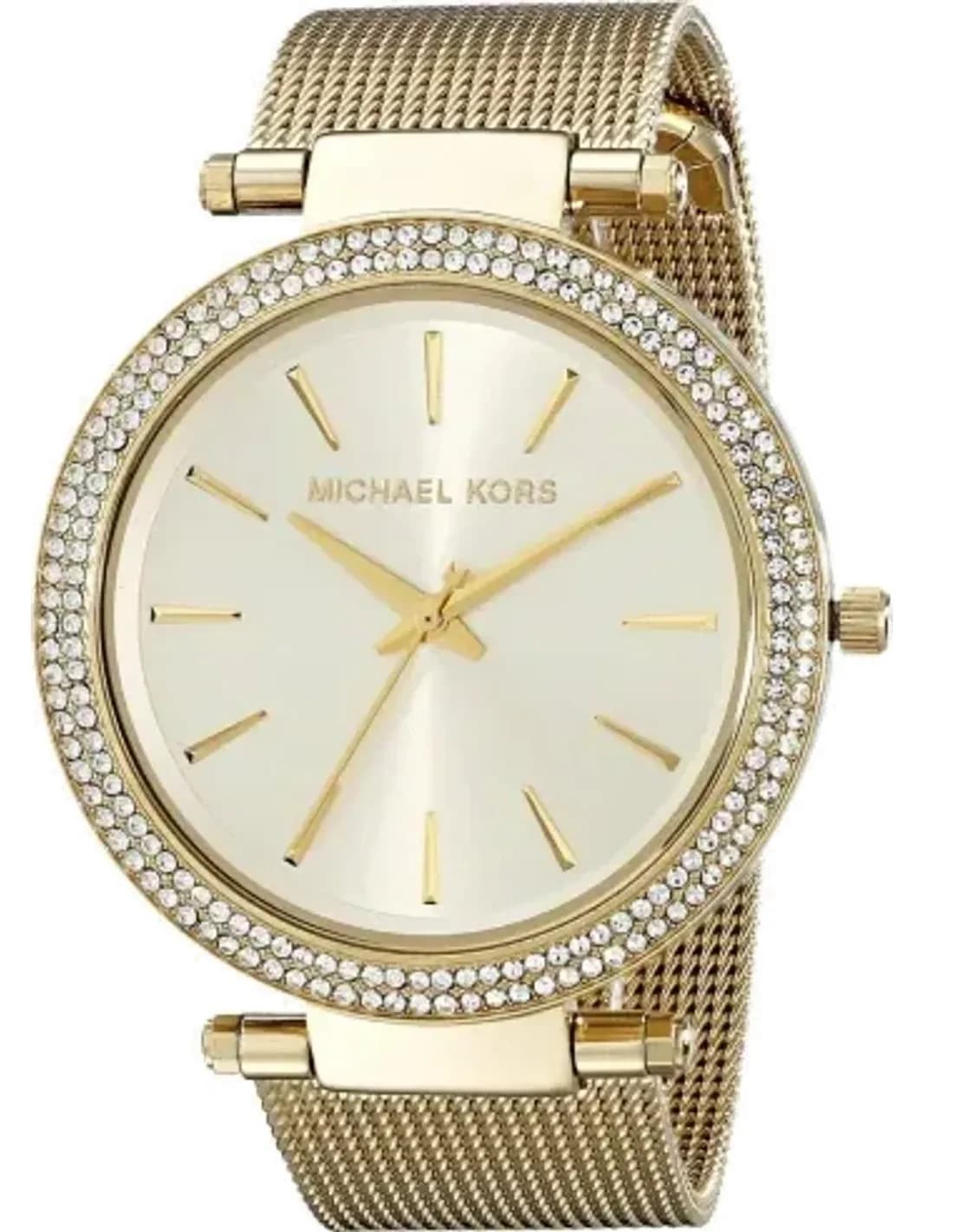 Montre Femme Michael Kors MK3368 Darci - Boîtier et Bracelet maille milanaise en Acier Doré