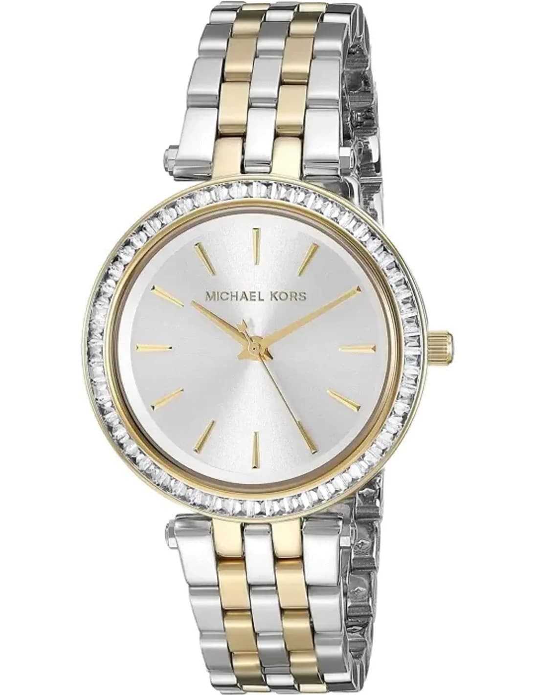 Montre femme Michael Kors Darci MK3405 en acier bicolore argent et or