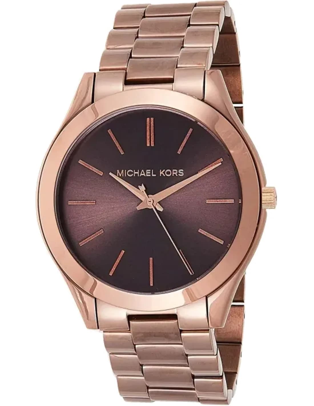 Montre Femme Michael Kors MK3418 en Acier Inoxydable Brossé Marron
