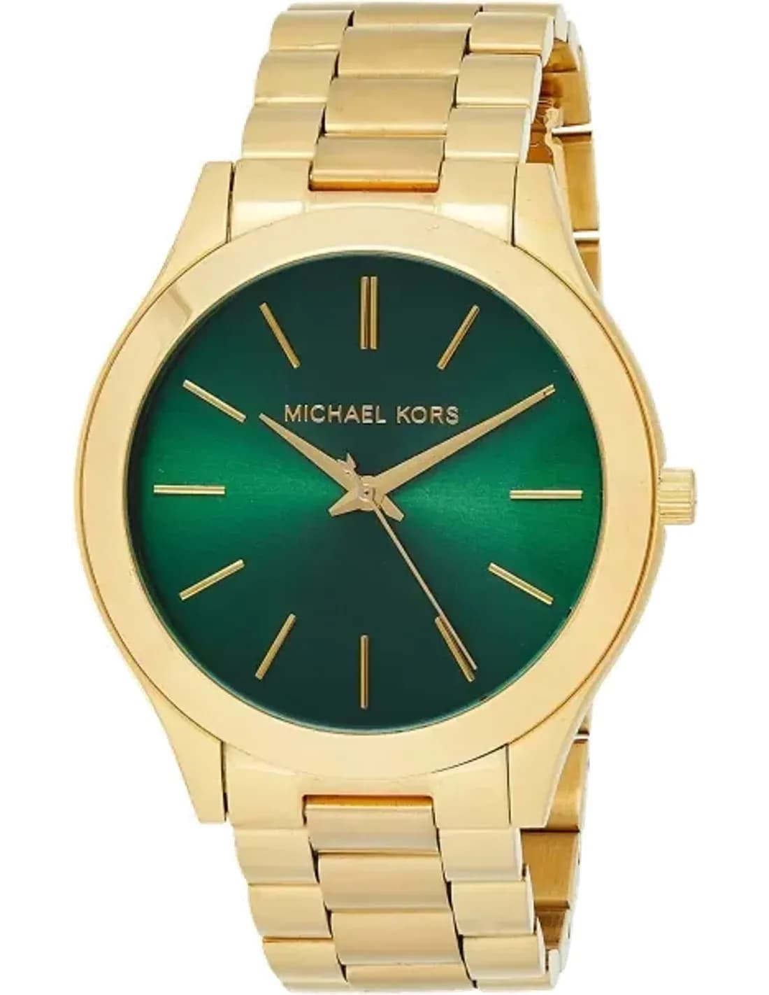 Montre Femme Michael Kors MK3435 - Boîtier Doré, Cadran Vert Émeraude
